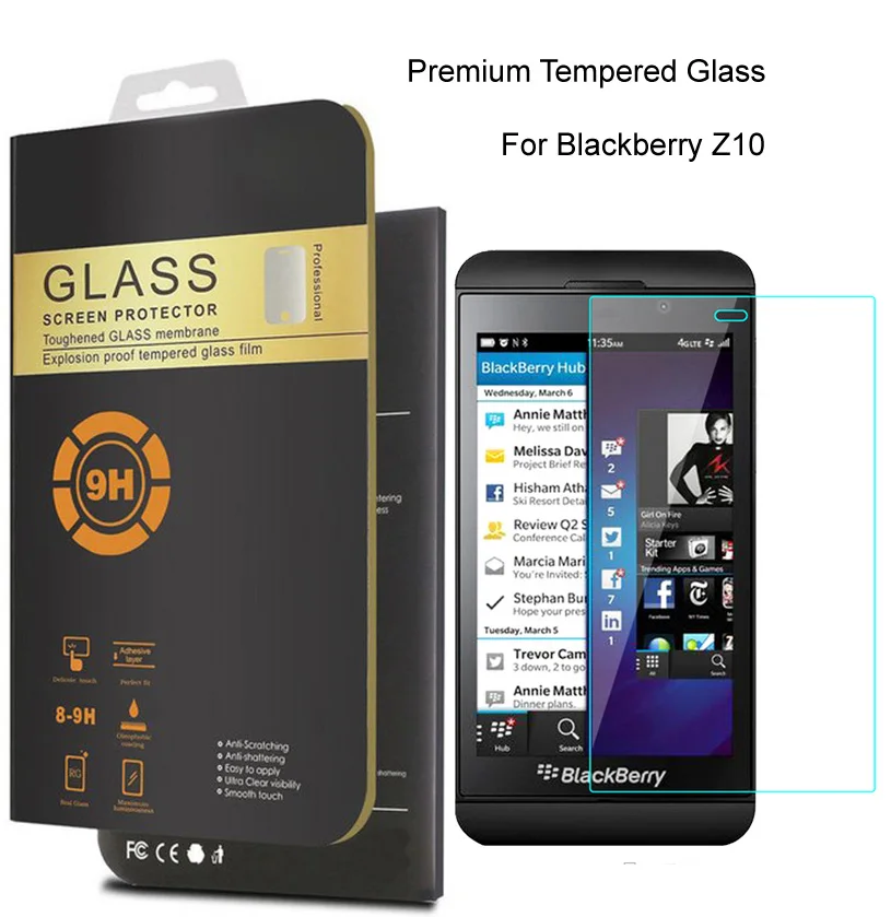 Закаленное стекло для Blackberry Z30 Z20 Z10 Q30 Q20 Q10 Q5 Защитная пленка переднего ЖК экрана 0