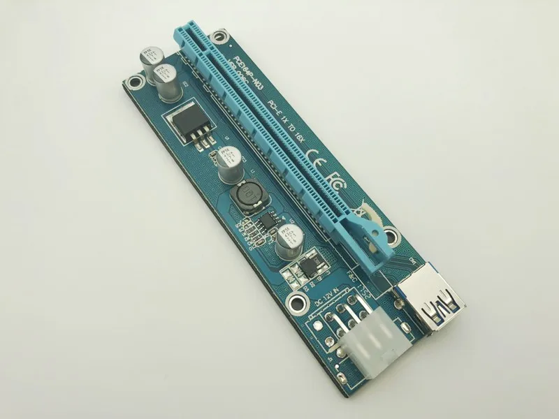Riser Card PCI E 1x to 16x USB 3 0 кабель SATA IDE Molex 6Pin питания для Antminer Bitcoin Miner Mining Machine|riser card usb|6pin