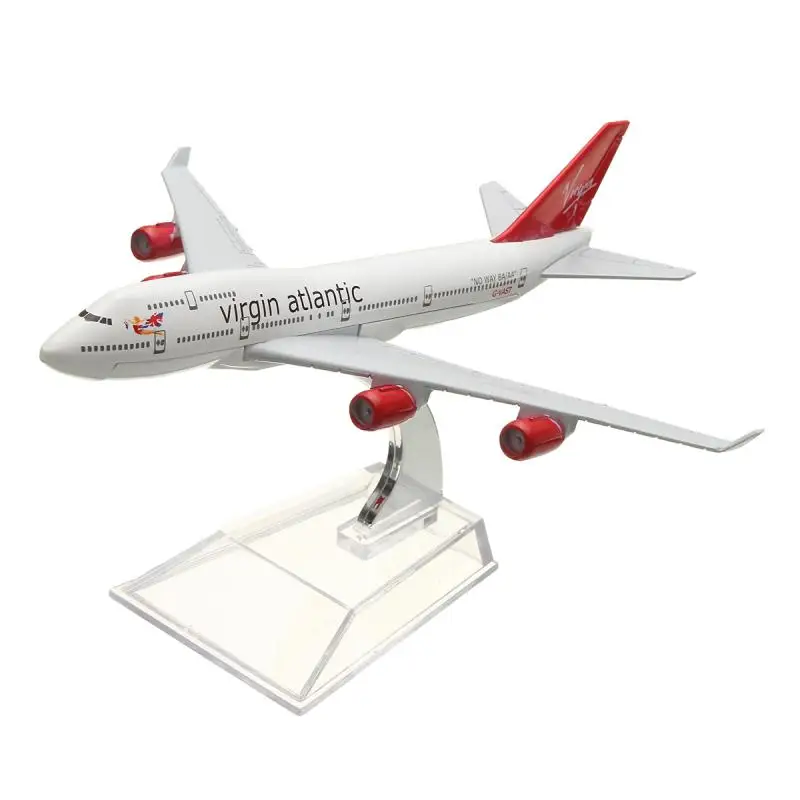 KIWARM 160 мм металлическая модель самолета B747 VIRGIN ATLANTIC самолет весы настольная игрушка Украшения стат