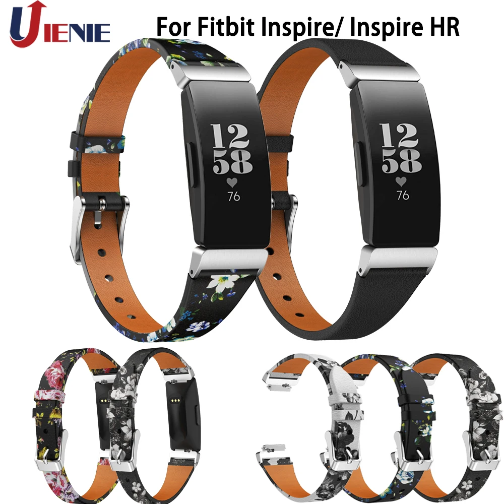 Кожаный наручный ремешок для часов Ремешки Fitbit Inspire/Inspire HR Смарт часы роскошный