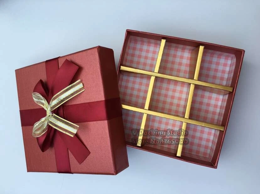 12x12x4 см квадратная коробка для шоколада, жесткая доска подарочные коробки, коробка конфет на свадьбу подарок шоколадное печенье коробки женский подарок 50 шт./партия