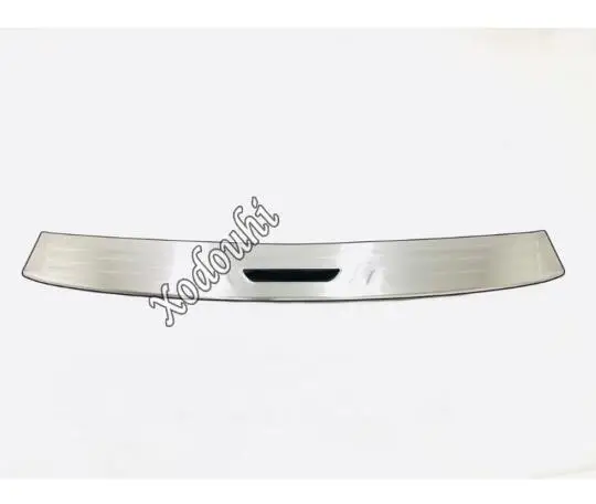 For Kia Sportage KX5 car sticker styling external rear bumper protection trunk trim cover stainless steel plate pedal - Цвет: silver black