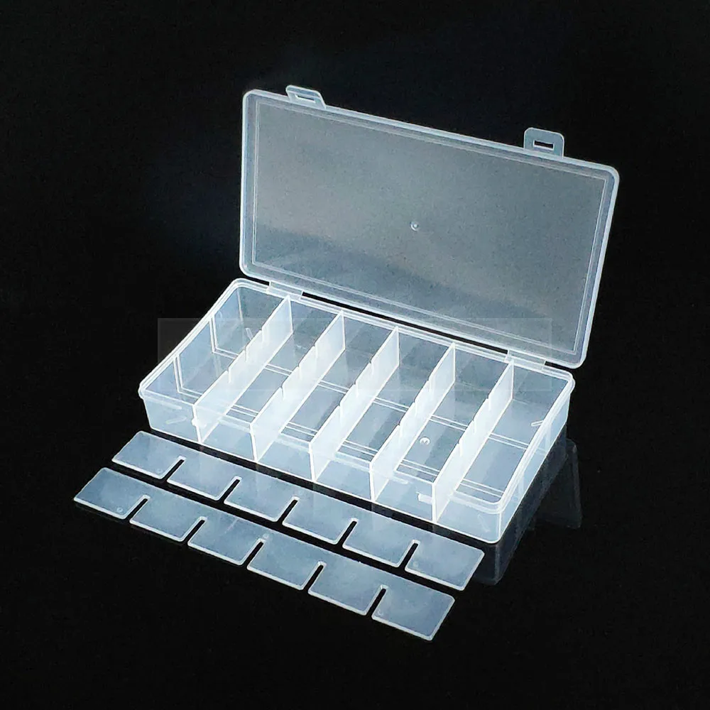 Контейнер 18 сетки Пластик коробка практический регулируемый отсек ювелирные