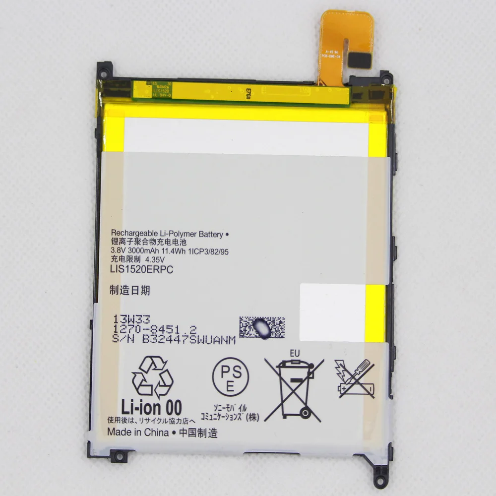 

5pcs 10pcs 20pcs 3000mAh LIS1520ERPC Battery For SONY XL39h Xperia Z Ultra C6802 Togari L4 ZU C6833 LIS1520ERPC Genuine Battery