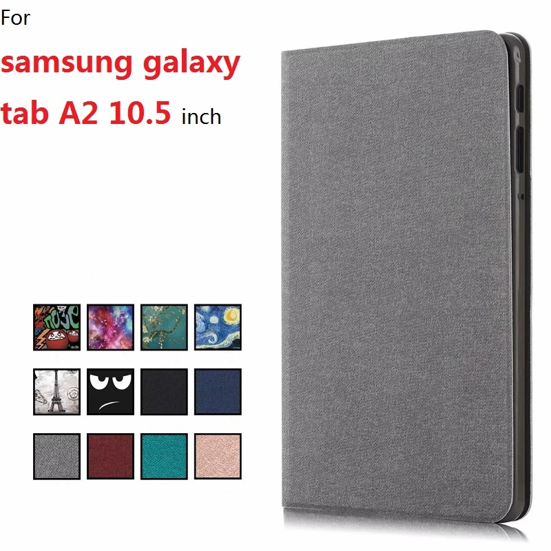 Ультра-тонкий из искусственной кожи чехол для Samsung Galaxy Tab A2 10 5 &quotприкрепляющийся