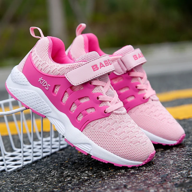 Spring Autumn Brand Boys Girls Shoes 2018 Fashion Light Kids Breathable Mesh Boy Girl Sport Running Children School | Детская одежда и