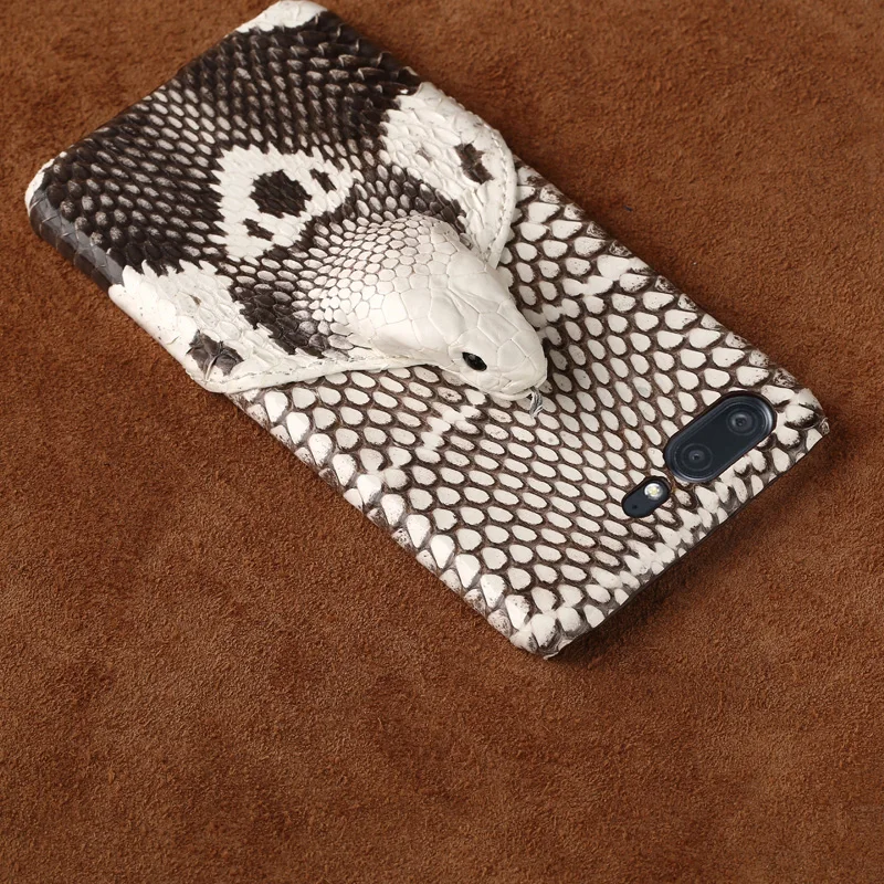 wangcangli Brand genuine snake skin phone case For Gionee S10 back cover protective leather | Мобильные телефоны и