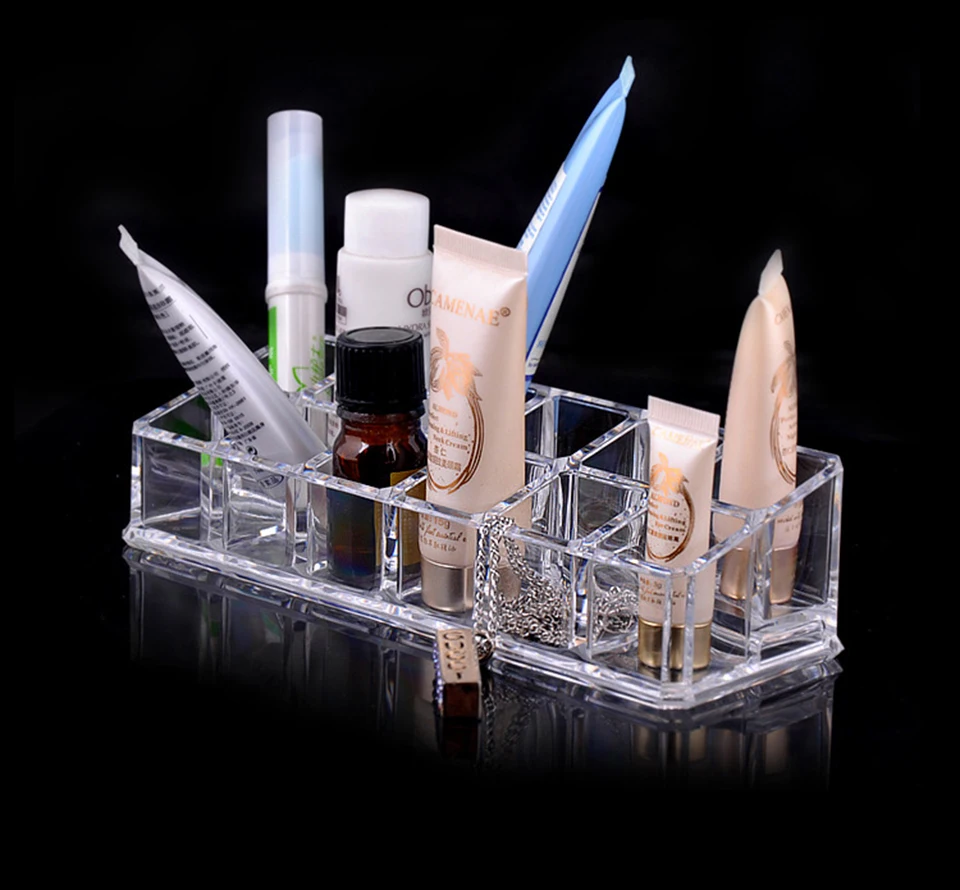 Прозрачный чехол для макияжа с ящиками косметический Органайзер хранения