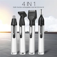 ckeyin rechargeable electric nose hair trimmer 4 in 1 nose ear hair trimmers eyebrow sideburns beard shaver razor grooming kit