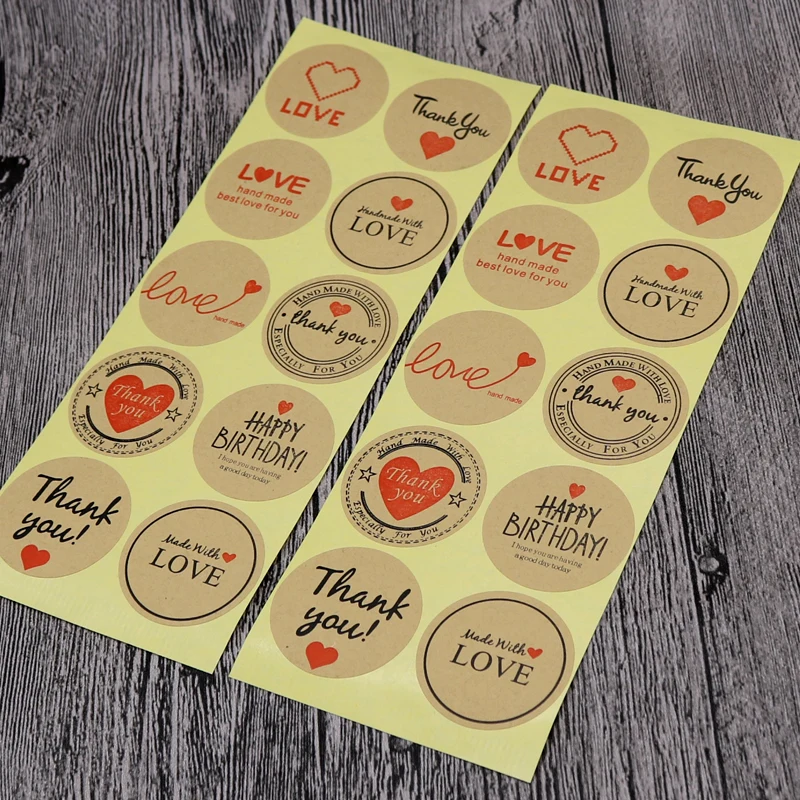 DIy black thank you seal sticker label pretty varous jewelry ручной работы этикетки для пакетов
