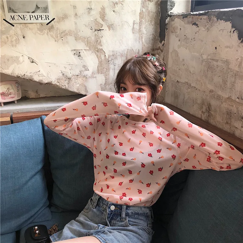 Шикарные модные брендовые футболки с цветочным принтом женские весенне-летние