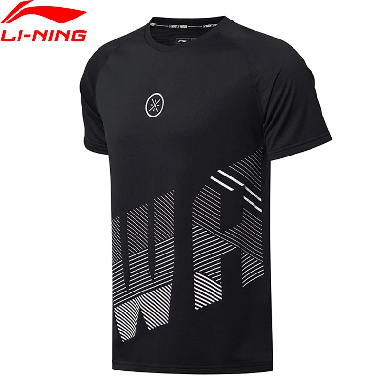 Li Ning мужские баскетбольные футболки из Джерси серии Уэйд Спортивная футболка с