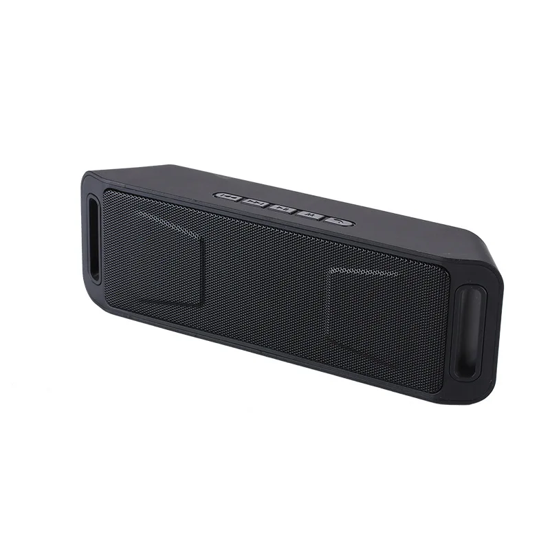 Black Портативный беспроводной fm-радио Bluetooth колонки Mp3 музыкальный плеер USB Перезаряжаемый радиоприемник 3D стерео радио Поддержка Aux TF FM - Цвет: Black