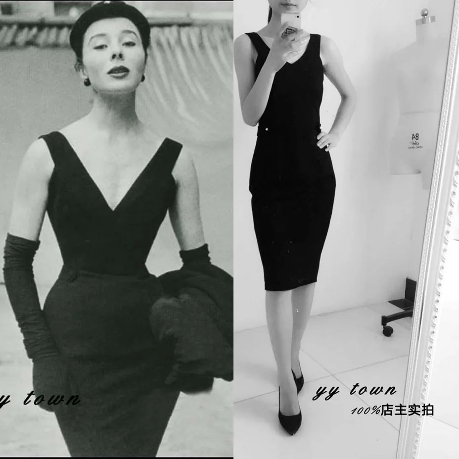 Женское летнее платье 2015 винтажное черное сексуальное облегающее 50 s винтажные
