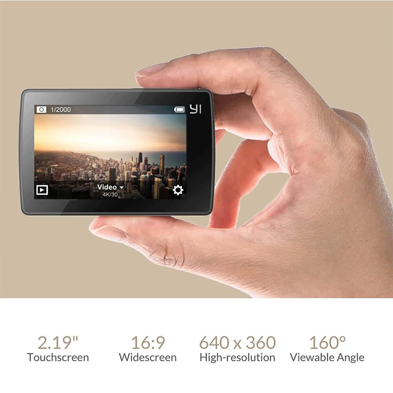 Международная Экшн камера для Xiaomi YI 4 K Ambarella A9SE ARM 12MP CMOS 2 19 &quot155 градусов EIS wifi