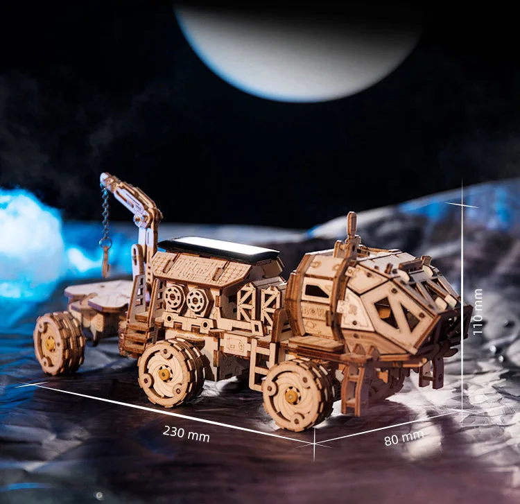 Moon Buggy curience Spirit Дискавери Ровер подвижные 3D деревянные головоломки игрушки забавные Обучающие, развивающие дома деко модель здания