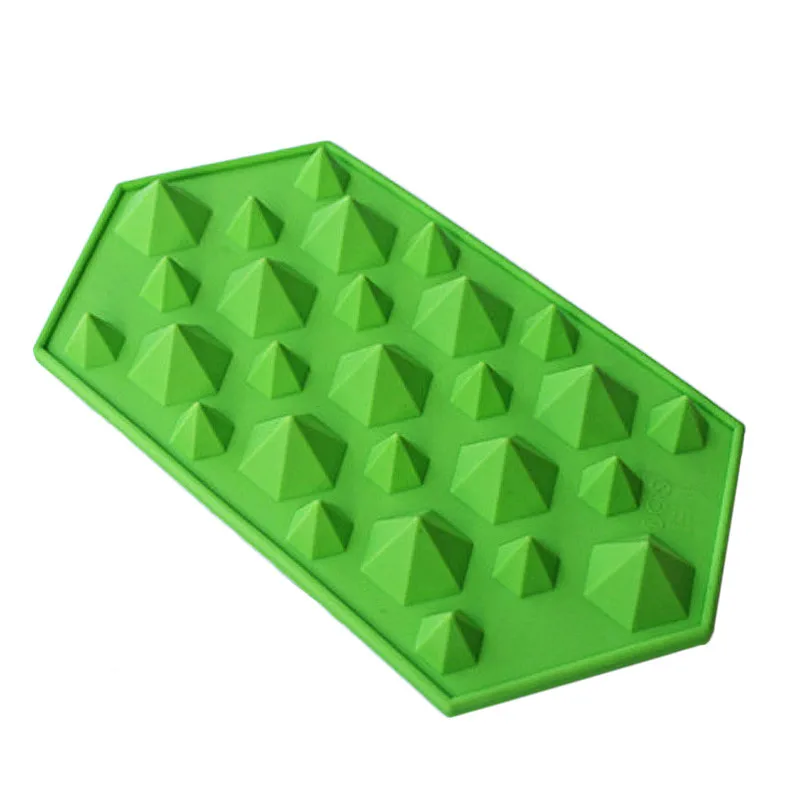 27 Cavities Crystal Diamond Sugarcraft Jelly Ice Cream Silicone Mold Cube Maker Chocolate Tray Fondant Cake Decorating Tools | Дом и сад