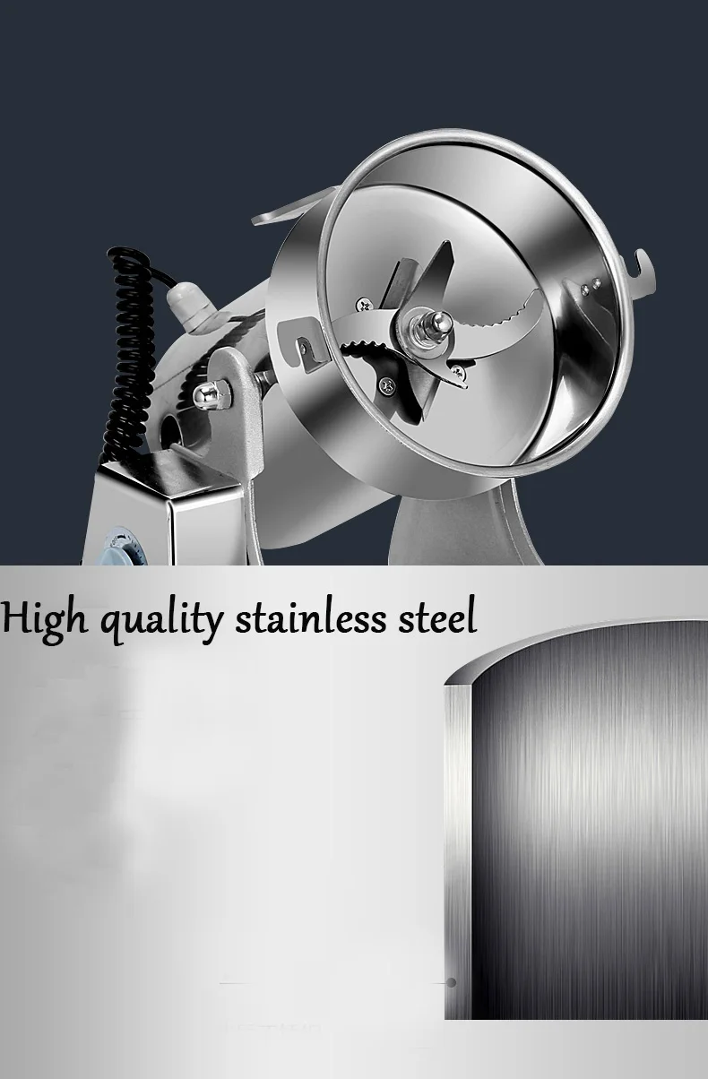 JIQI 750 г Электрический зерна Специи Grinder медицины злаков Кофе сухой Еда мука порошок дробилки Миллер шлифовальный станок 110V 220V