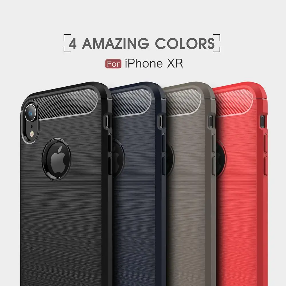 TPU Soft Silicone Case for iphone X XR XS 5 6 7 8 Plus Rubber Carbon Fiber Cover Max 5S SE Cases Coque Fundas |