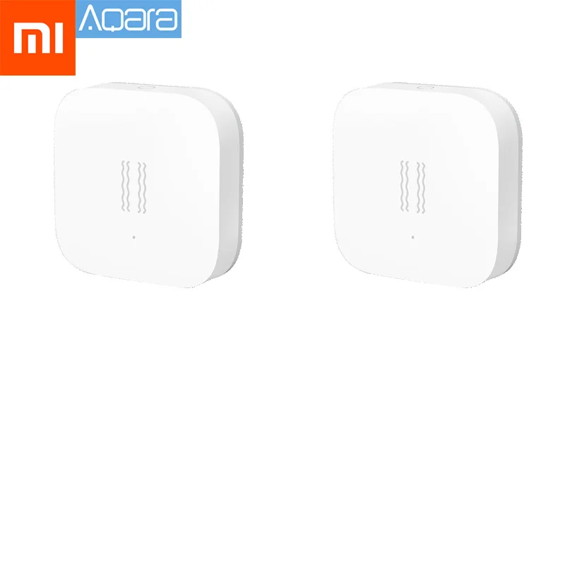 2PCS Xiaomi Mi jia Aqara датчик вибрации/УДАРА встроенный гироскоп датчик движения для Xiaomi Mi приложение для дома международная версия - Цвет: 2PCS