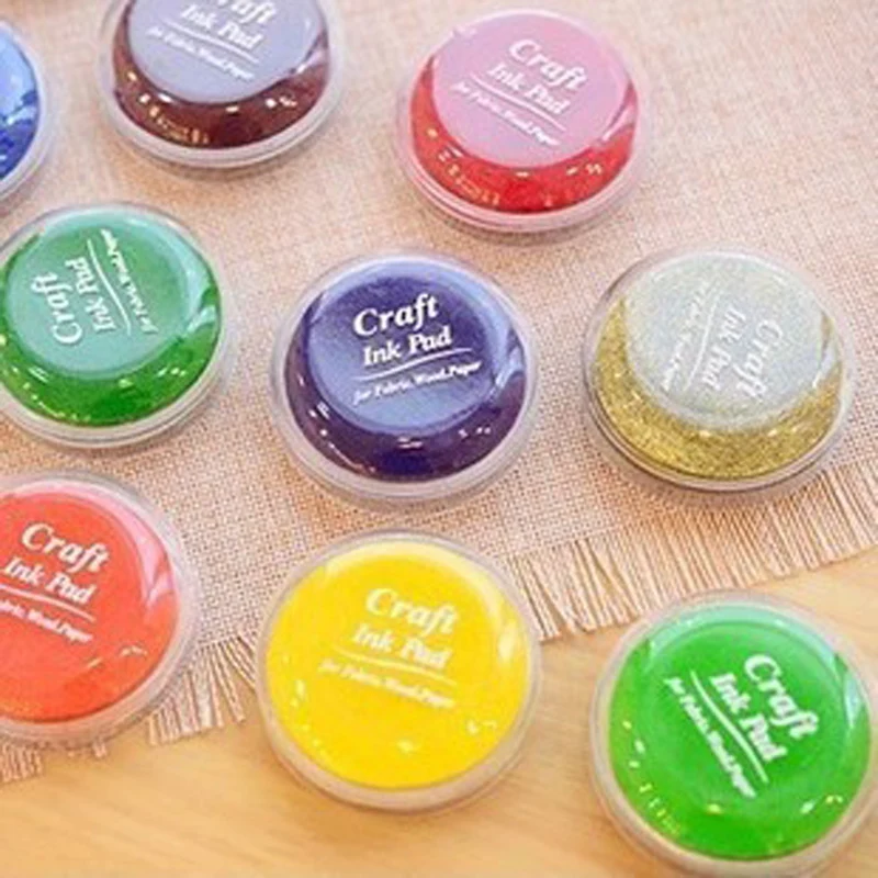 1 шт. 6*6 см яркие чернила для рукоделия резиновый Inkpad бумага пальцев карамельные