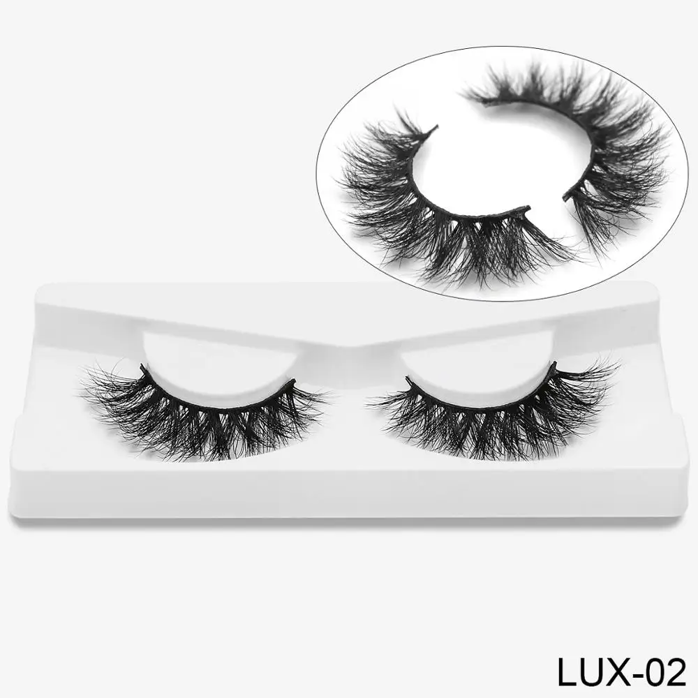 LUX02 SEXYSHEEP норковые ресницы 3D норковые ресницы безжалостные ресницы ручной работы многоразовые натуральные ресницы Популярные Накладные ресницы для макияжа - Цвет: LUX02