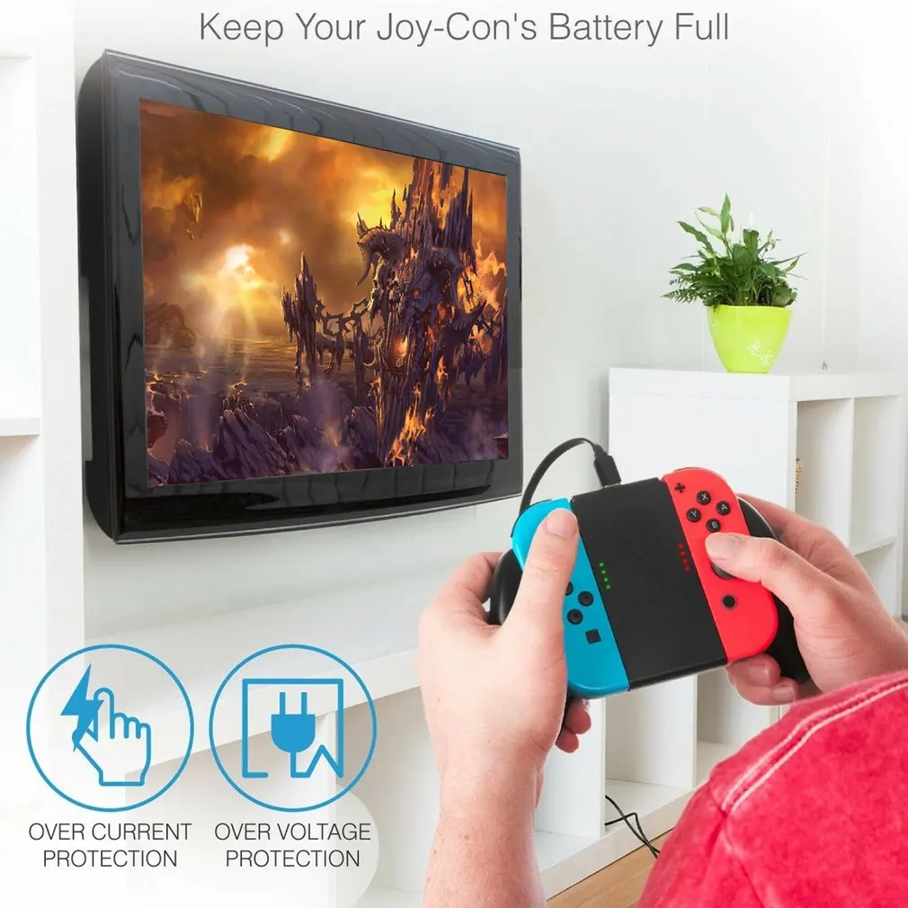 Для Nintendo Switch Joy Con Comfort Grip контроллер зарядное устройство ручка держатель