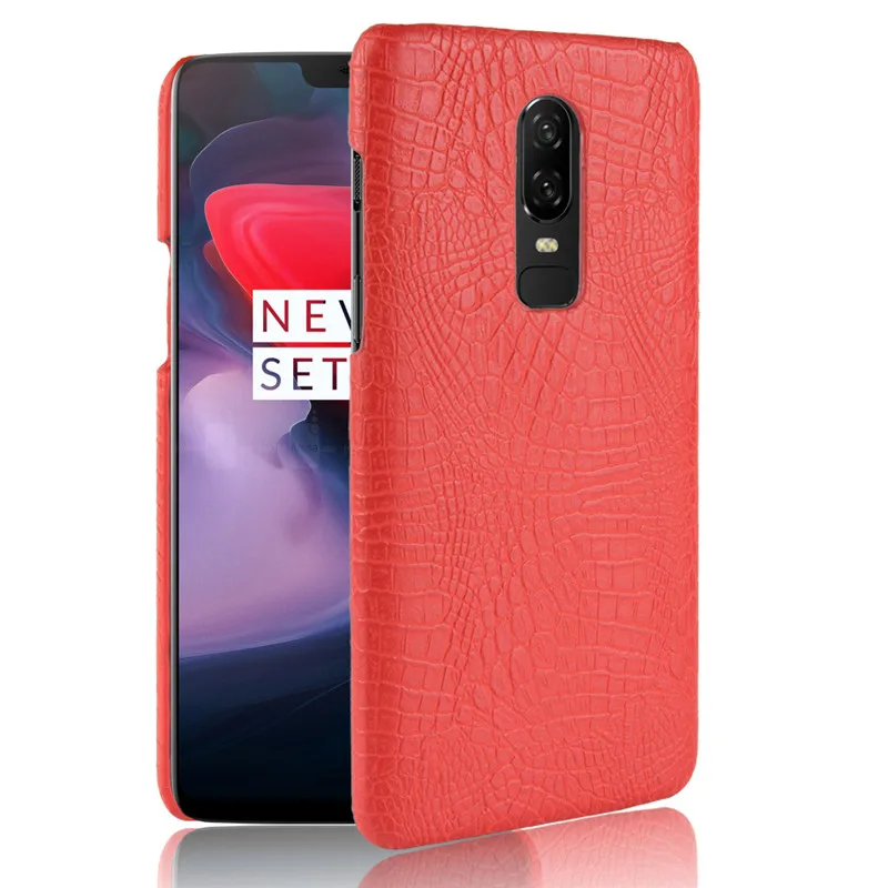 Oneplus 6 Чехол с крокодиловым узором кожаный чехол для One plus противоударный жесткий