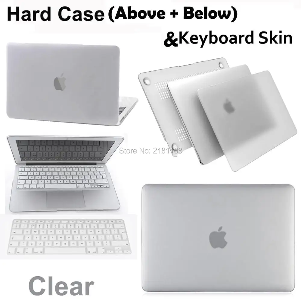 Модный Камуфляжный прорезиненный Жесткий чехол с клавиатурой для MacBook Air 11 13 Pro 15