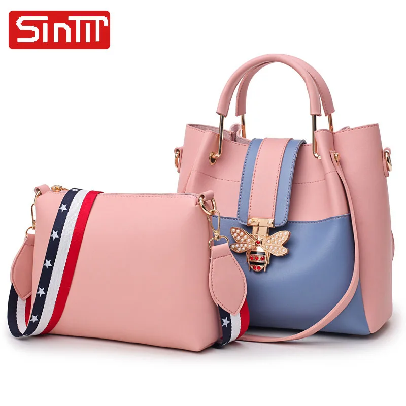 SINTIR Мода Алмазы Bee 2 шт./компл. женские сумки большой емкости Женские на плечо