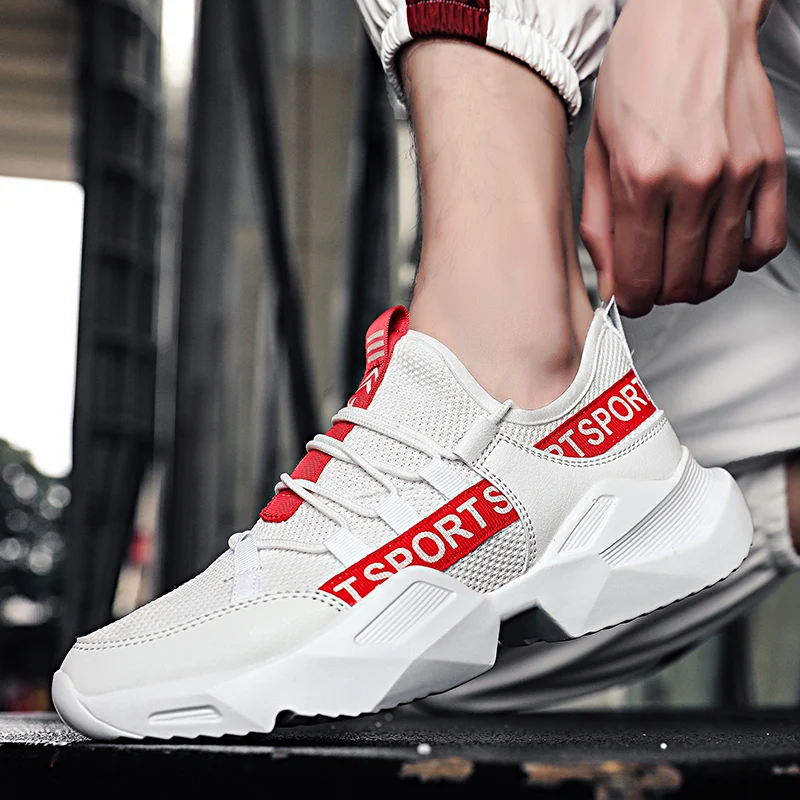 Кроссовки Bomlight мужские массивные лайкра кеды с надписью повседневная обувь для