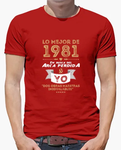 Brand clothing бросился т рубашки мужчин 1981 arca perdida & лет с коротким рукавом характер