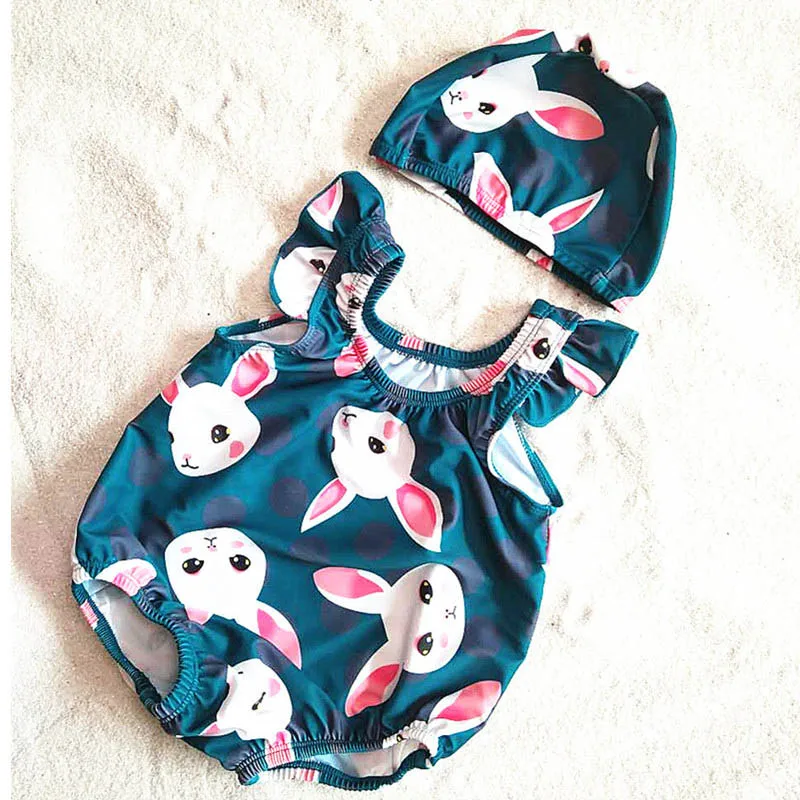 Детские купальники милые для маленьких девочек с ананасом арбузом Плавательная