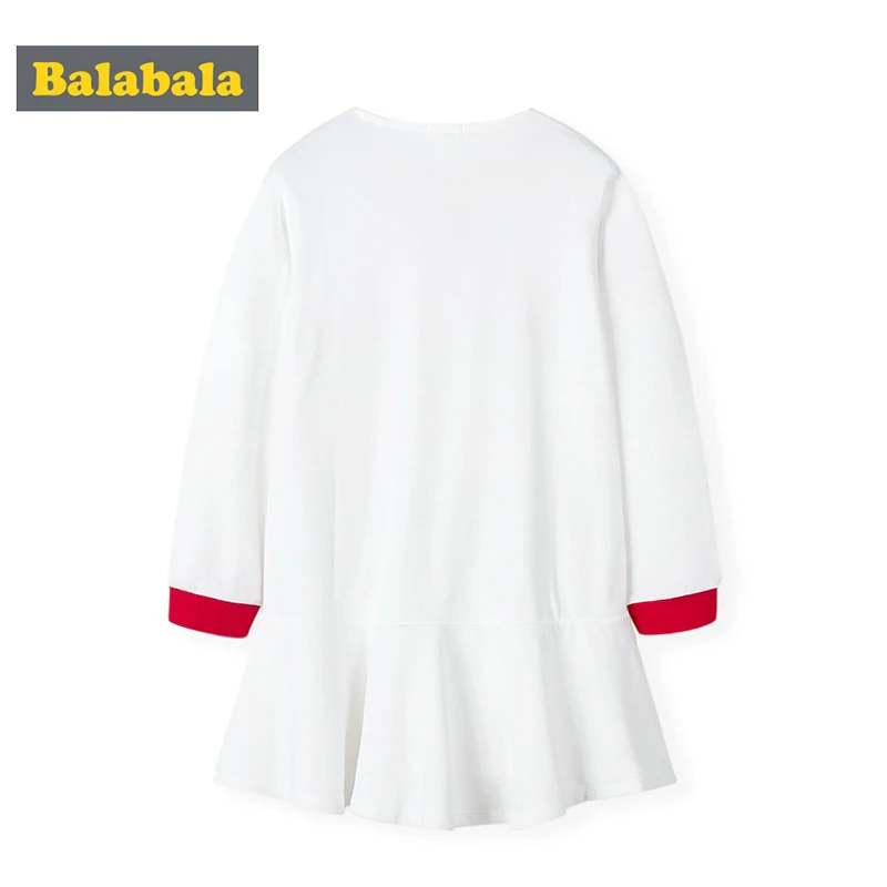 Платье для девочек Balabala хлопковое платье с длинным рукавом спорта и отдыха на