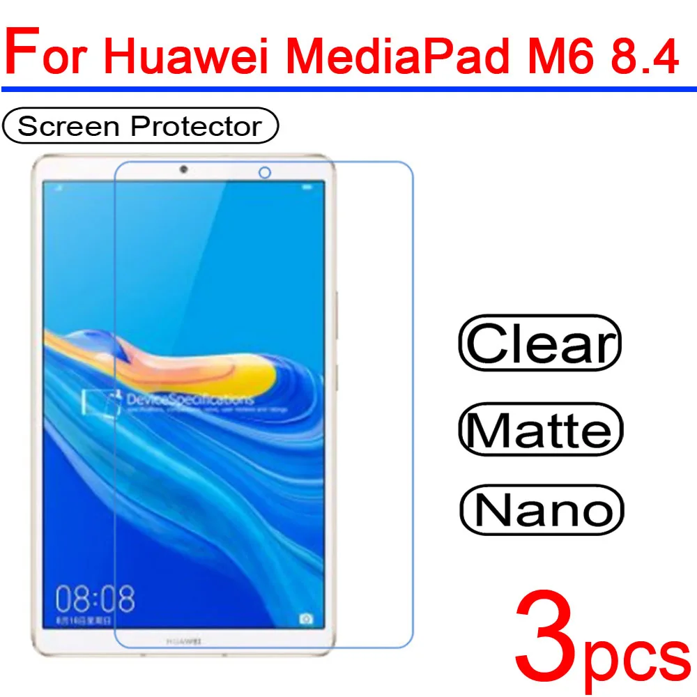 3 шт ультра чистый мягкий ЖК-экран для Mediapad M6 Защитная пленка для huawei Mediapad M6 8,4 10,8 Защитная пленка для планшета