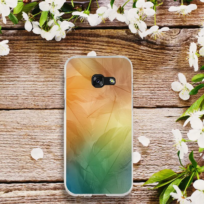 Чехол для Samsung Galaxy J1 J2 J3 J4 J6 J5 J7 J8 A3 A5 A7 2016 2017 2018 мягкие чехлы телефона перо