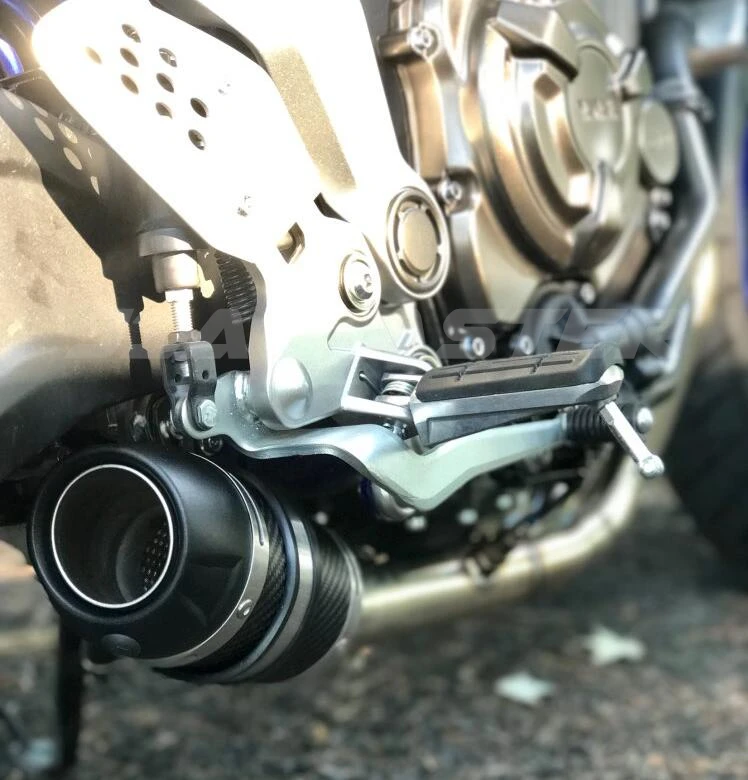 E-Mark MT07 FZ07 мотоцикл Выхлопная полная система для Yamaha MT-07 FZ-07 Tracer- с глушителем XSR700