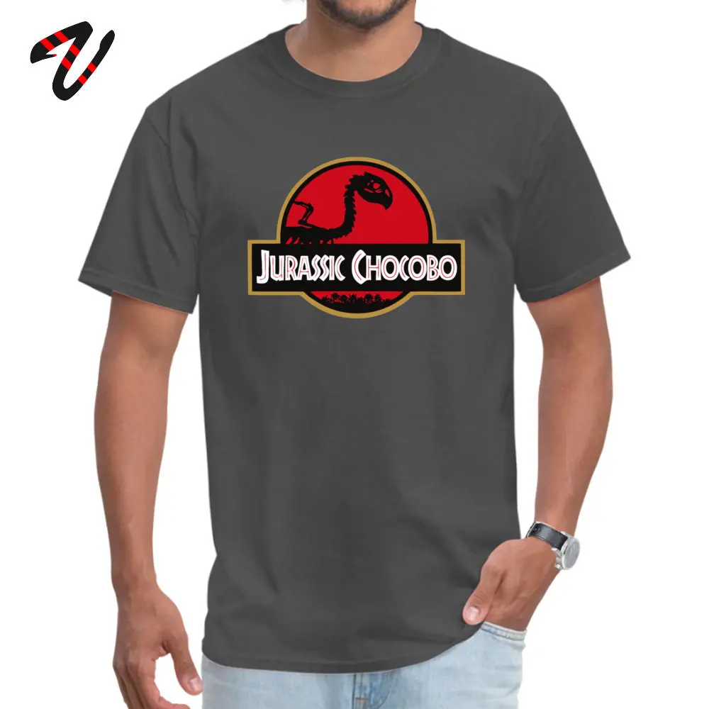 Футболка Chocobo мужская с надписью Jurassic развлекательная рубашка рисунком аниме