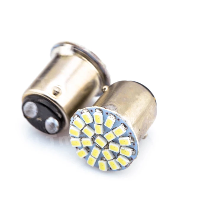 2 шт./лот 1157 3020 22 SMD P21/5 Вт BAY15D Автомобильный светодиодный сигнальный светильник