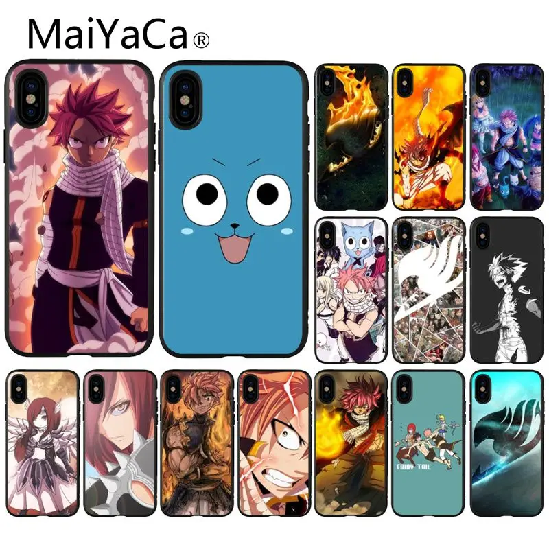 MaiYaCa Феи хвост черный ТПУ мягкий силиконовый телефон чехол для iPhone 8 7 6 6 S Plus 5 5S SE XR X XS MAX Coque Shell