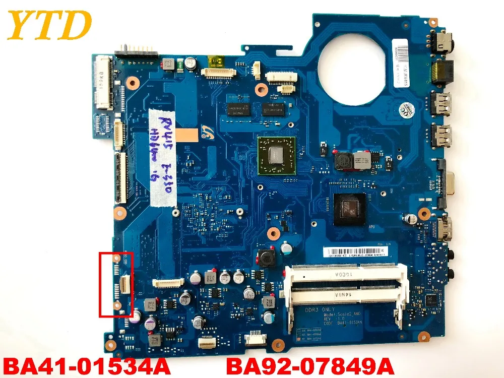 Оригинальный Для SAMSUNGN RV415 RV515 материнская плата BA41 01534A BA92 07849A протестированный