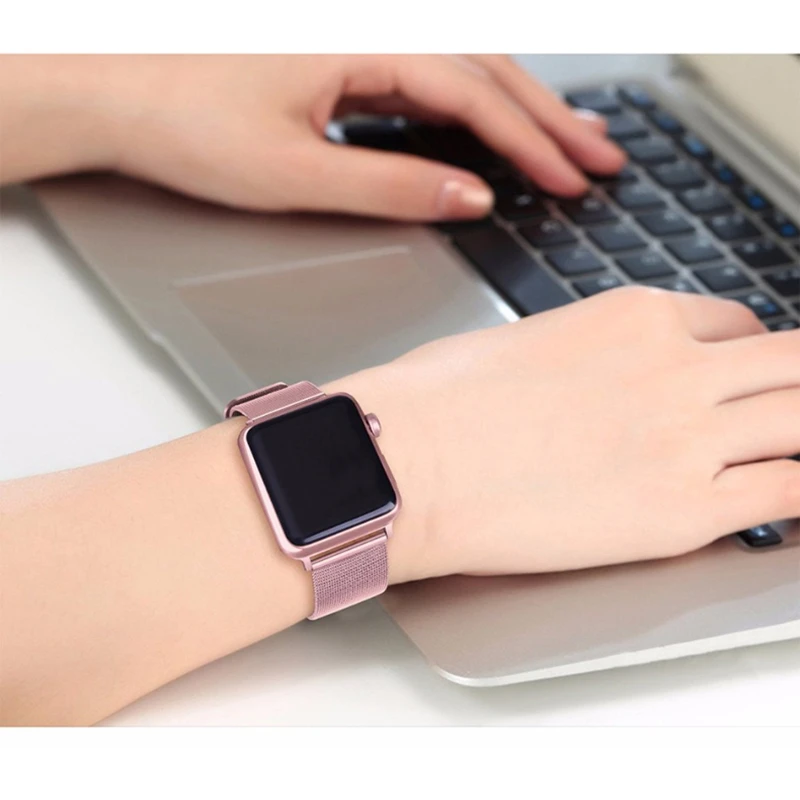 Ремешок из нержавеющей стали для apple watch 5 4 3 2 1 браслет наручных часов iwatch series 38 мм