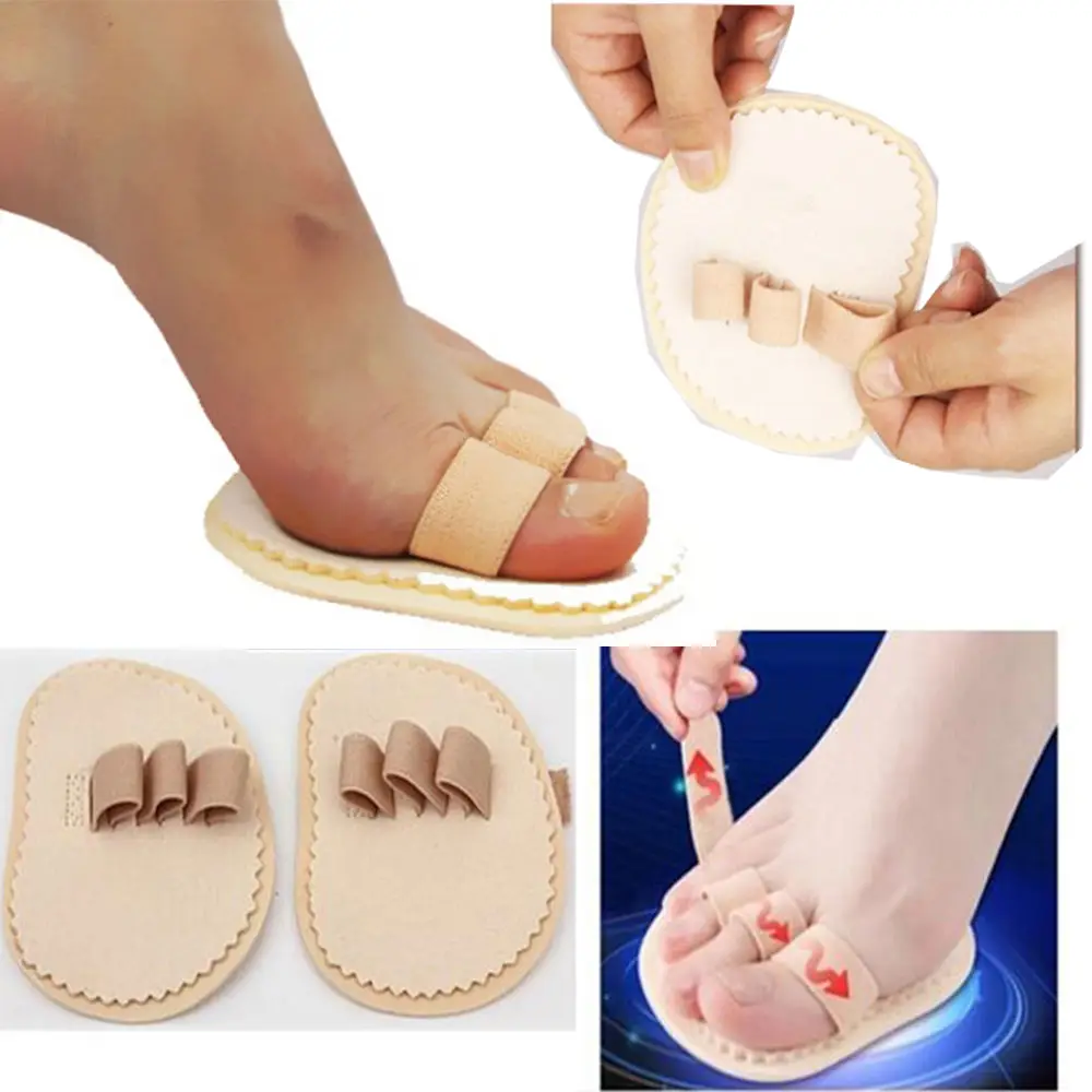 1 пара тройной Выпрямитель для ног три молотка защитные стельки ног|foot care|toe