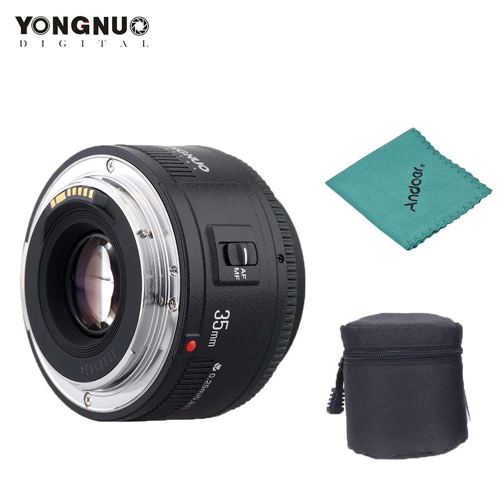 Объектив Yongnuo YN 35 мм F2.0 широкоугольный объектив с фиксированным/основным
