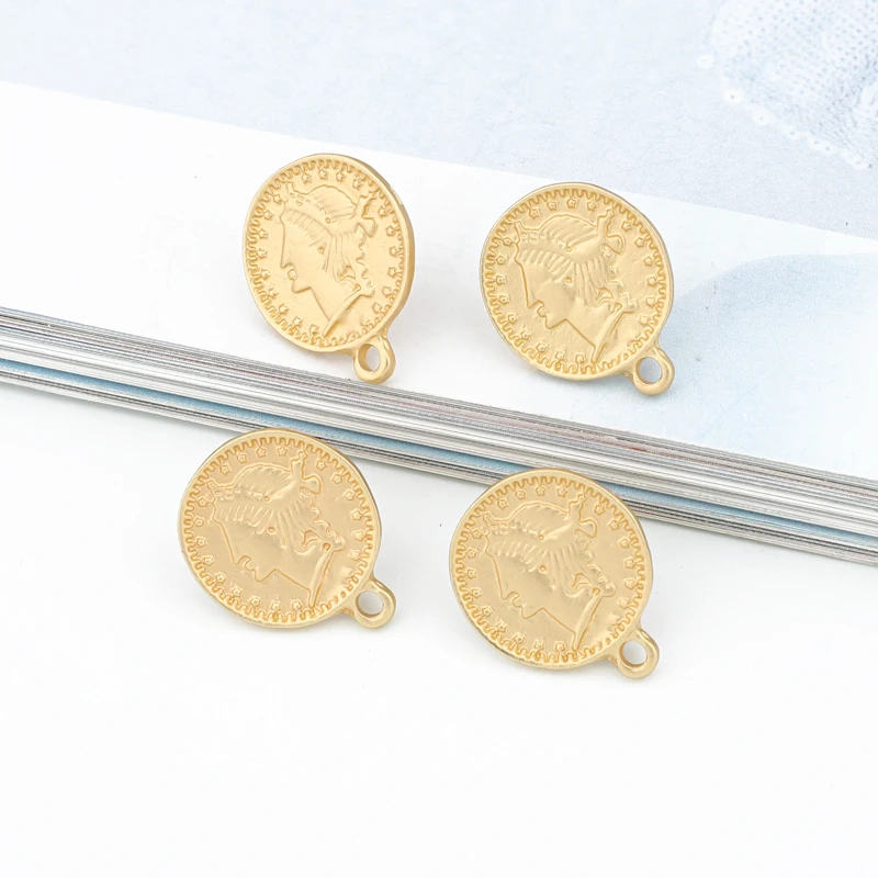 Винтажные серьги-пусеты с отверстием 4 шт. | Украшения и аксессуары