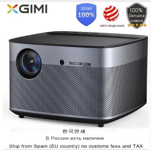 Цвет2 XGIMI H2 DLP проектор 1080p Full HD затвор 3D 4K видео проектор Android tv Bluetooth Wifi домашний кинотеатр компенсация движения - Цвет: Цвет2