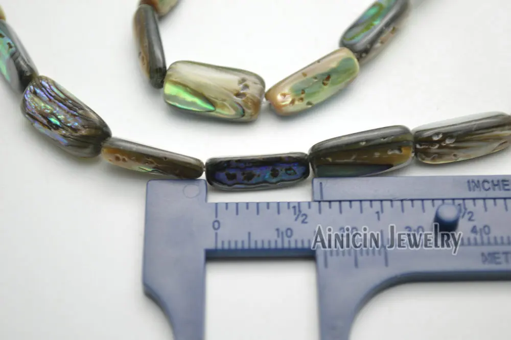 

5pcs Natural Abalone Shell 8x16mm Strip DIY Jewelry Making Beads For Fashion Jewelry Making Materials