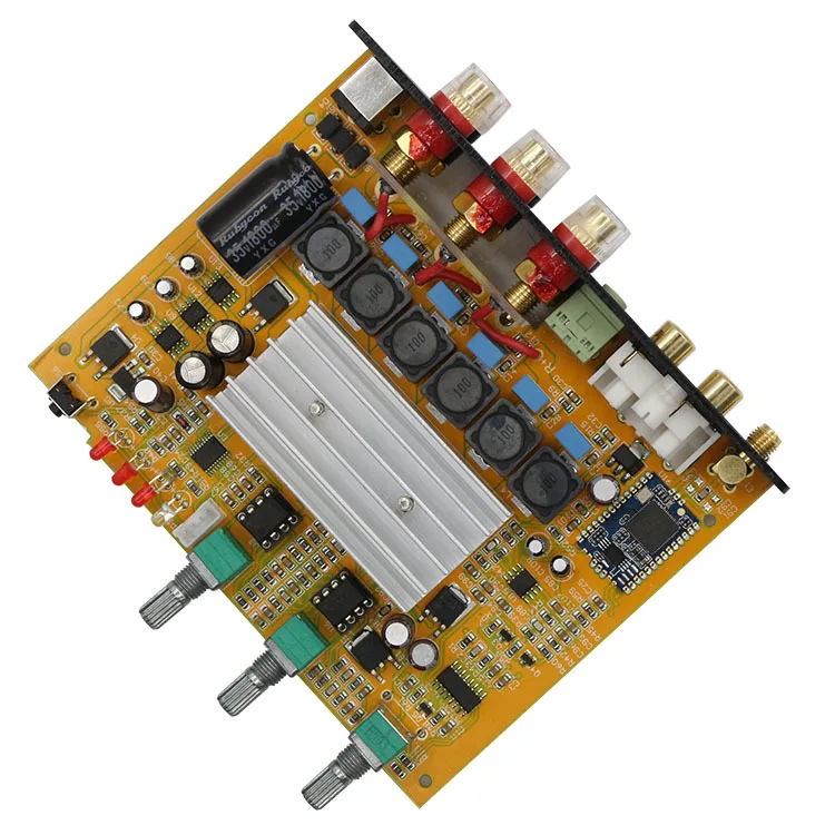 Fx-аудио XL-2.1BL высокой мощности 2,1 канальный Bluetooth@4.0 цифровой аудио сабвуфер усилитель вход RCA AUX BT 50 Вт* 2+ 100 Вт SW Out