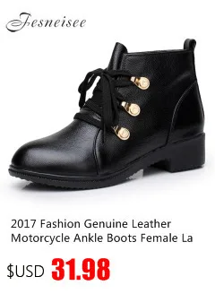 New Winter Mid Calf Boots Women Genuine Leather Boots Wedges Round Toe Mid Heels Boots High Quality Shoes Size 34-41 M4.0