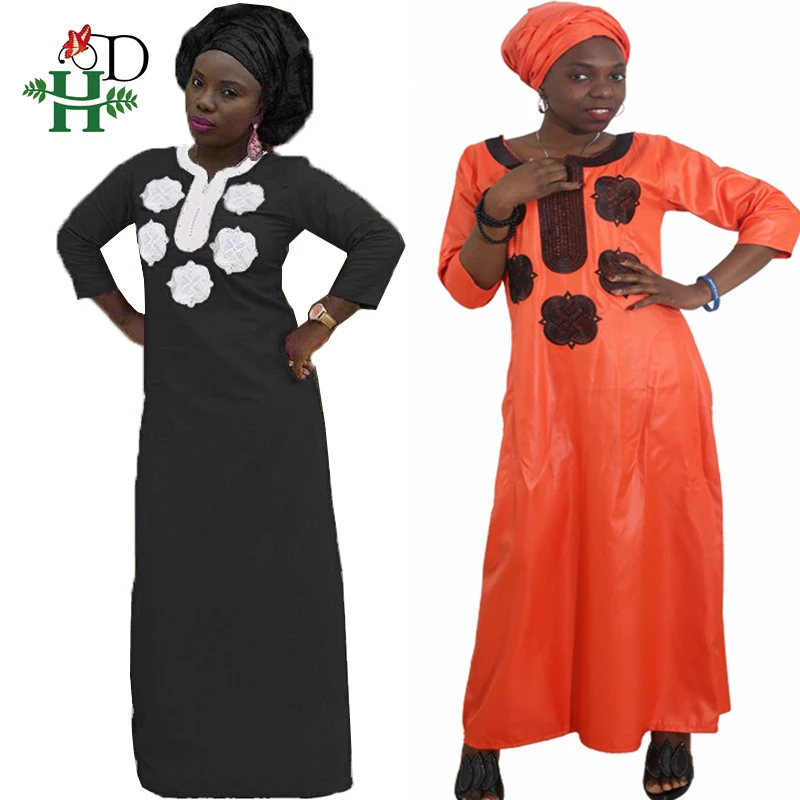 2019 африканская женская одежда длинный Африканский халат головные уборы ropa africana